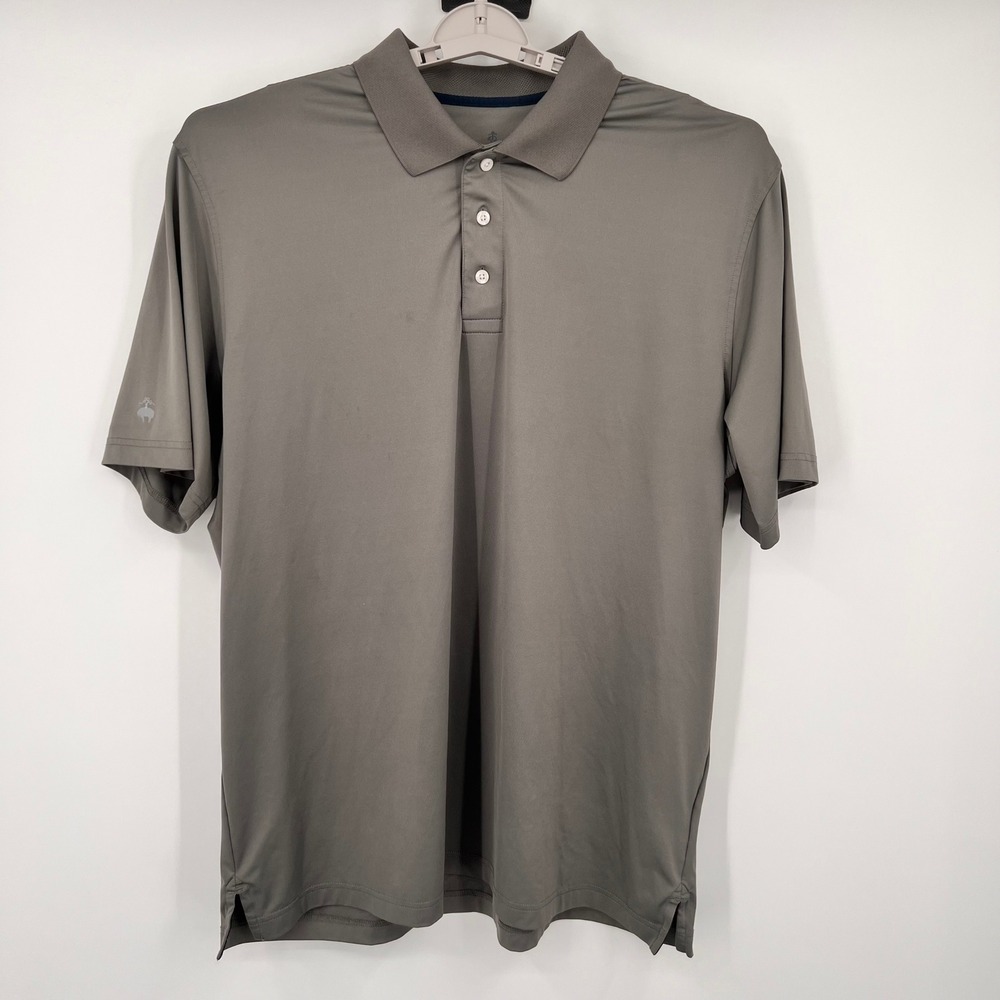 Brooks Brothers Performance Series Gray Polo Shirt Mens XX Large Short Sleeve
